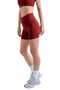 Women's Short Biker Leggings Claret Red - C518 - 2
