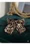 Leopard Print Big Bow Women Hairpin Stylish Fabric Clip Barrette Modern Hair Accessory (12 cm) - 3