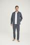 Men's Comfort Fit Snap Button Shirt Short Sleeve T-Shirt Jogger Pants 3-Piece Tracksuit Set - 2