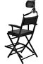Adjustable Ergonomic Headrest Attachment for Office and Makeup Chairs - Black Mesh - 3
