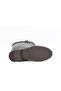 Genuine Leather Women's Boots with Zipper and Rubber Sole - C263419 - 6