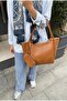 Women's Tan Mini Wallet Large Size Shoulder Bag with Gift 25X40Cm