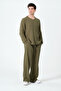 100% Cotton Long Sleeve Muslin Basic Khaki T-Shirt up to 12XL - 2