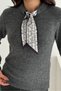 Ribbon Detailed Soft Textured Knitwear Sweater Aw25Kz0077 - 3