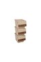 Freebox 33 Liter Cream Brown Organizer – Set of 3 Organizers with Wheels