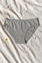 5 Pieces Gray Cotton Basic Daily Women's Bikini Panties – Regular Waist, Non-Marking, Flexible and Comfortable - 6