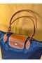Large Size Zippered Women's Hand and Shoulder Bag 35X40 cm - 3