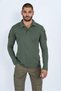 Men's Tactical Polo Long Sleeve Top – Pocket Detail, Stretch Fabric, Outdoor & Sports Use