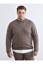 Lcwaikiki Classic Large Size Half Turtleneck Men's Knitwear Sweater