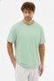 Men's Vision Premium Quality Dense Textured Cotton T-Shirt Green M101-R0220-07 - 2