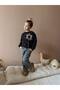 Leopard Floral Embroidered Sweat Jeans Pants 2-Piece Set for Girls - 4