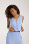 Women's Basic (Bubble Fabric) Vest Set - 2
