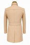Men's Slim Fit Cashmere Coat – Detachable Ribbed Zipper Collar, S–Xxl - 3