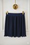 Women's Pleated Skirt Underwear Navy Blue Elastic Waist Pleated Mini Skirt Complementary - 2
