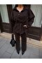 Women's Belted Jacket and Pants Denim Set - 2