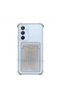 Samsung A14 Compatible Card Holder Wallet Transparent Edge Protection Corners Tank Phone Case - 6