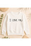 Sweatshirt Casual Front Side Printed 100% Cotton Fancy Crew Neck Oversize