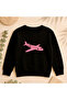 Sweatshirt Casual Front Side Printed 100% Cotton Fancy Crew Neck Oversize