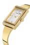 Luxury Stone Cuff Women's Wristwatch Gold Color Pl-1566B1X - 3