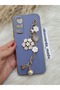 Vivo Y53S Compatible Flowered Stone Laser Cut Shiny Case - 2
