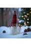 Illuminated Gnome Christmas Ornament, Cute Dwarf Lighted Ornament, Decorative Table Ornament Gnome, 15 cm - 6