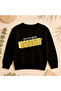 Sweatshirt Casual Front Side Printed 100% Cotton Fancy Crew Neck Oversize