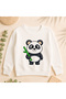 Sweatshirt Casual Front Side Printed 100% Cotton Fancy Crew Neck Oversize