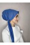 Indigo Four-Season Wearable Plain Cotton Shawl Scarf - 7