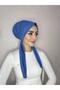 Indigo Four-Season Wearable Plain Cotton Shawl Scarf - 5