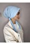 Baby Blue All-Season Flat Cotton Shawl Scarf - 7