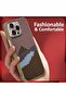 iPhone 16 Pro Max Hard TPU Case with Shockproof Bumper, Textured Non-Slip Brown (A) - 4