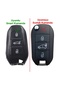 Proace Rifter Berlingo Combo Ds Compatible Smart Remote Key Case Auto Keychain White Gold - 4