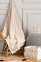 Toffy Beige Knitted Acrylic Single Baby Kids Blanket 100X100