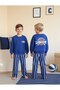 London Written Striped Pants with Wide Legs 3-Ply Unfelted Bottom Top Boy's Suit
