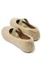 Women's Plush Ballet Flats Elastic Mink Furiva - 4