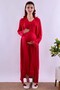 Cotton Maternity Set with Breastfeeding Features, 4 Pieces Effortt - Cherry Color - 2