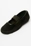 Women's Plush Ballerina Elastic Black Furiva - 2