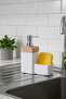 Wooden Look Sponge Liquid Soap Dispenser Set Bathroom Set Premium Quality