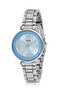 Crystal Glass Women Wristwatch Silver Blue Color Pl-1569B3X - 3