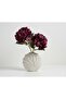 Decorative Ceramic Vase – Modern Textured Fan Shell Vase for Home & Table Décor