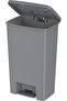 50L Step-On Waste Bin With Pedal, Pearl Silver - 6