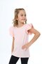 Girl's Printed Crew Neck Ruffle Sleeve T-Shirt - 2