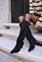 Voretta Women's Black Suede Heelled Boots - 6