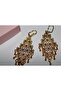 Gold Color Dangling Steel Earrings Model - 3