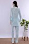 Cotton Maternity and Breastfeeding Set 4 Pieces Effortt - Turquoise Color - 7