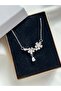 Gold & Silver Butterfly Model Steel Necklace - 3