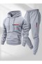 Paris Printed Men's Tracksuit – Sports & Casual Hooded Sets – Unisex a Quality Sports Combination - 2