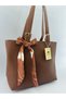 Women's Scarf Detailed Hand and Shoulder Bag - 4