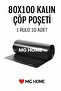 1 Roll Food Set Garbage Bag Thick Black Quality Thick Product Mevlüt Dish Collector Leak-Proof - 7