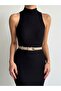 Women's Gold Stylish Trouser Belt, Jacket Belt, Dress Belt Size 110 - Width 2.2 cm